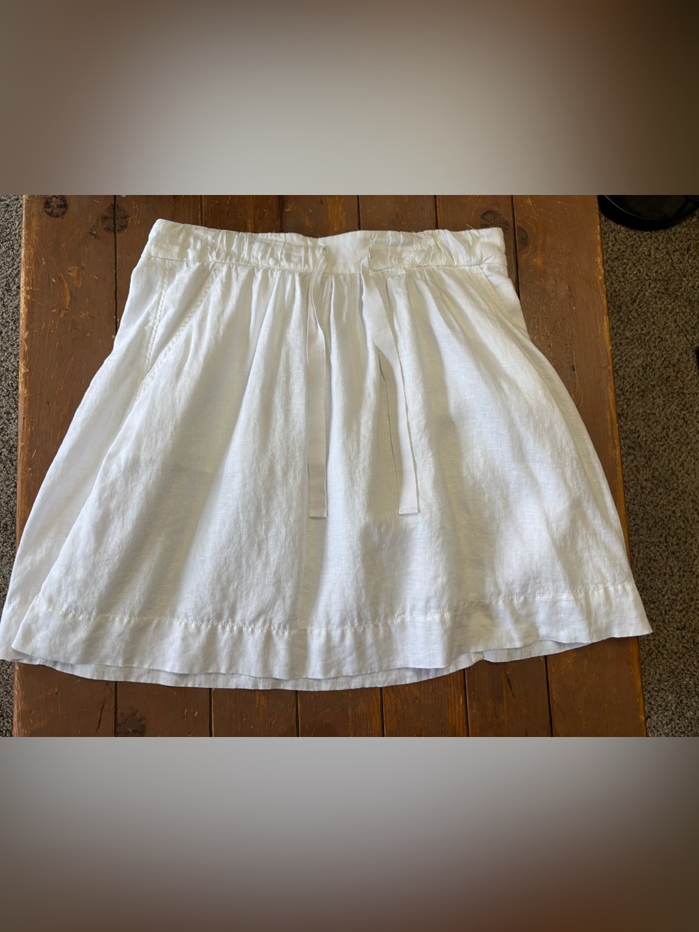J.Crew Linen Mini Skirt Pull-on A-line Silhouette
